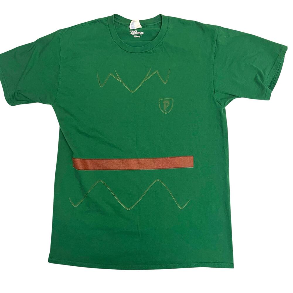 Disney Peter Pan Costume T-Shirt – Adult Size M – Green Graphic Tee